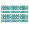True to You Teal with Leaves Scalloped Bulletin Board Borders, 39 Feet Per Pack, 6 Packs
