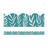True to You Teal with Leaves Scalloped Bulletin Board Borders, 39 Feet Per Pack, 6 Packs