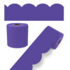 Rolled Scalloped Bulletin Board Border, Deep Purple, 65 Feet, Pack of 3