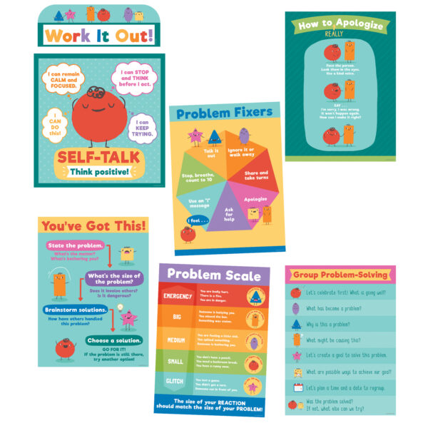 ERSCD-110470.jpg Social Problem-Solving Bulletin Board Set, 7 Pieces