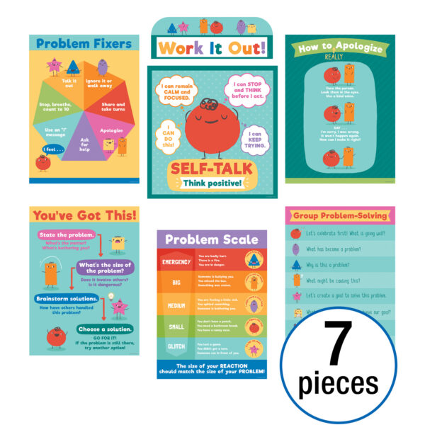 ERSCD-110470_1.jpg Social Problem-Solving Bulletin Board Set, 7 Pieces