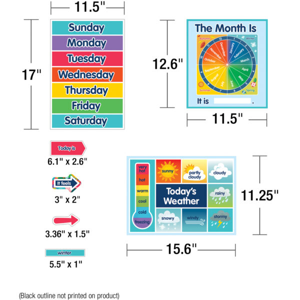 ERSCD-110486_1.jpg One World Calendar Bulletin Board Set, 134 Pieces