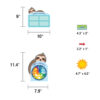 One World Sloth Dress Me for the Weather Bulletin Board Set, Grade PK-2, 54 Pieces