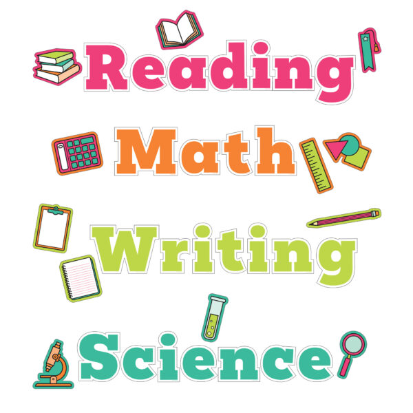 ERSCD-110570.jpg Wall Signs for Core Subjects Bulletin Board Set