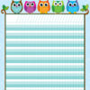 Colorful Owls Incentive Chart, Pack of 6