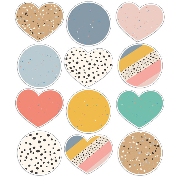 ERSCD-120650-3.jpg We Belong Jumbo Hearts & Dots Cut-Outs, 12 Per Pack, 3 Packs