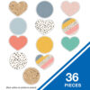 ERSCD-120650-3_3.jpg We Belong Jumbo Hearts & Dots Cut-Outs, 12 Per Pack, 3 Packs