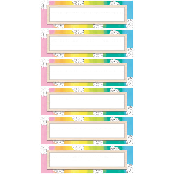 Creatively inspired Nameplates, 36 Per Pack, 6 Packs