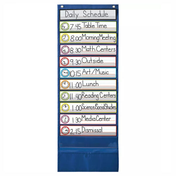 Deluxe Scheduling Pocket Chart
