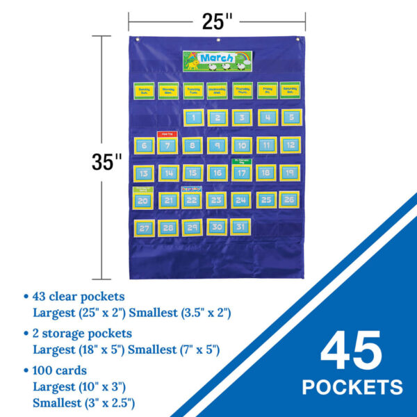 Deluxe Calendar Pocket Chart