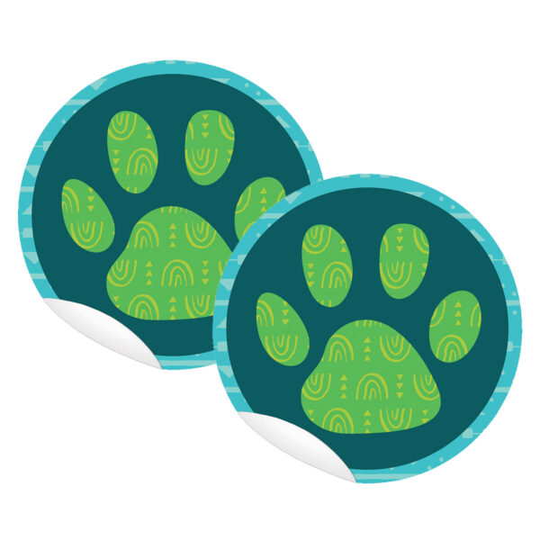ERSCD-168305-2.jpg Paw Print 5" Floor Decals Stickers, 10 Per Pack, 2 Packs