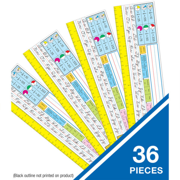 Traditional Cursive Nameplates, Grade 2-5, 36 Per Pack, 3 Packs
