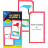 U.S. States & Capitals Flash Cards, Grade 3-5, Pack of 3