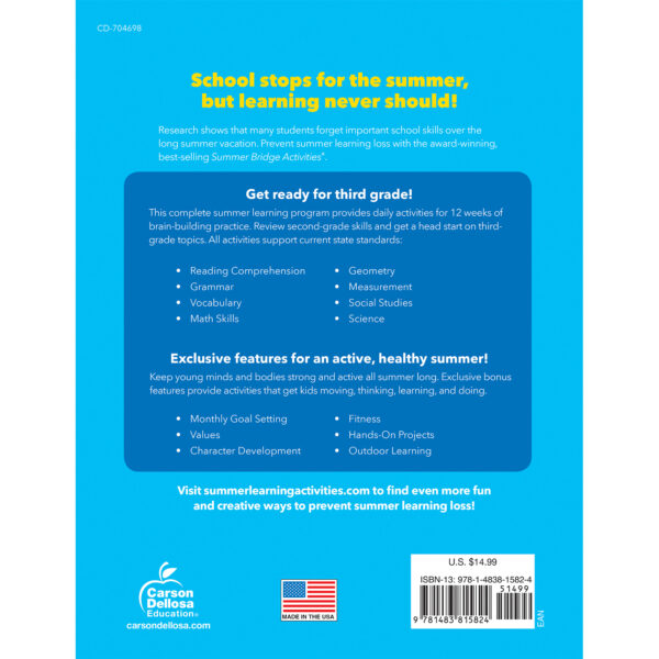 Summer Bridge Activities Workbook, Grade 2-3, Paperback