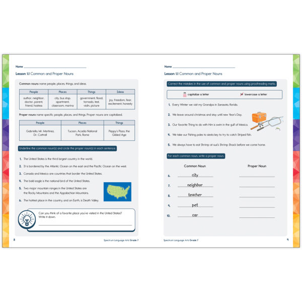 705490 INT K.indd Spectrum Language Arts Workbook, Grade 7