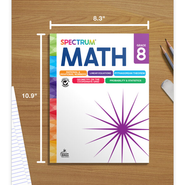 Spectrum Math Workbook, Grade 8