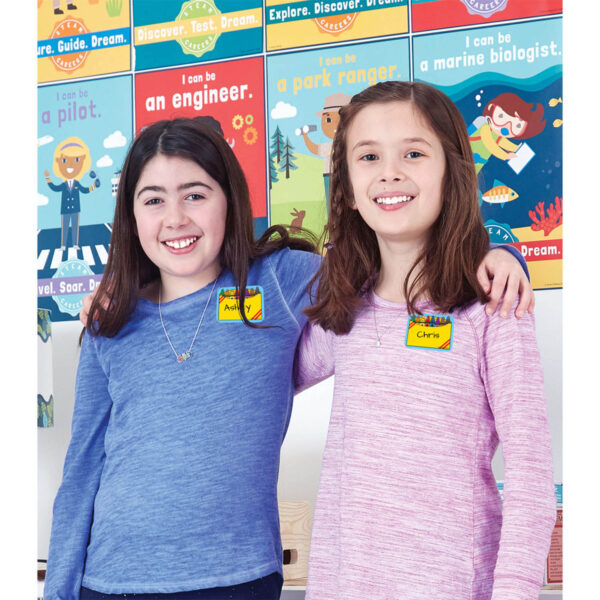 Crayon Box Name Tags, 40 Per Pack, 6 Packs