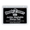 Jumbo Washable Stamp Pad - Black - 6.2"L x 4.1"W - Pack of 2
