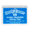 Jumbo Washable Stamp Pad - Blue - 6.2"L x 4.1"W - Pack of 2