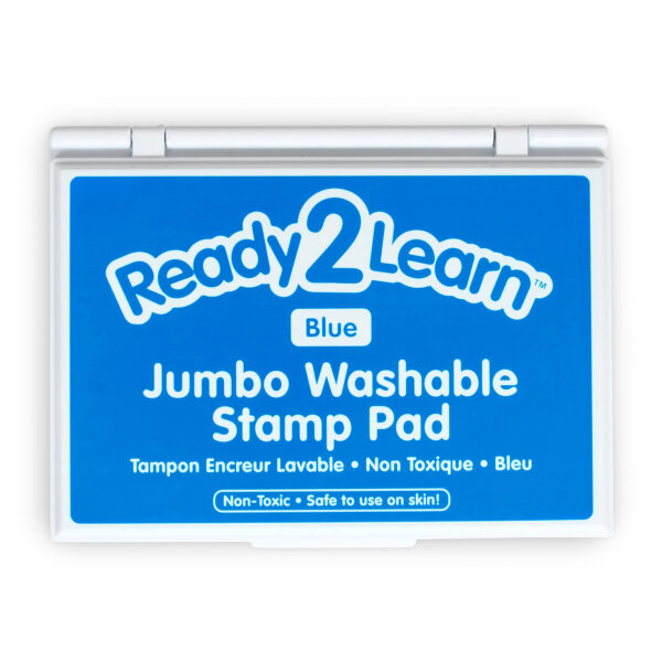 Jumbo Washable Stamp Pad - Blue - 6.2"L x 4.1"W - Pack of 2