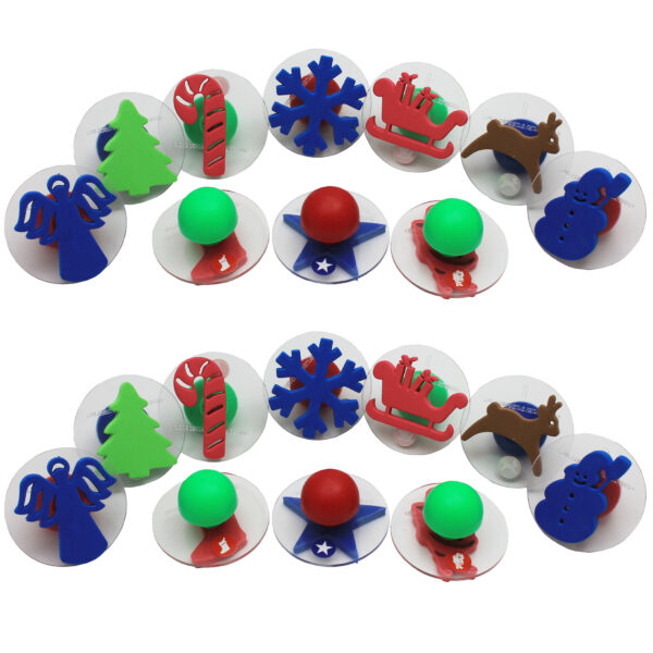 Giant Stampers - Christmas Shapes - 10 Per Set - 2 Sets