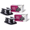 ERSCHL022-2.jpg 2-Hole Paper Punch, 2 3-4" Center, 30 Sheet Capacity, Black, Pack of 2