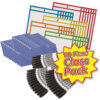 ERSCHL29190.jpg Dry Erase Pocket Class Pack, Dry Erase Pockets, Dry Erase Cloths and Dry Erase Markers, Pocket Style w-Bullet Tip, Black, 90 Pieces