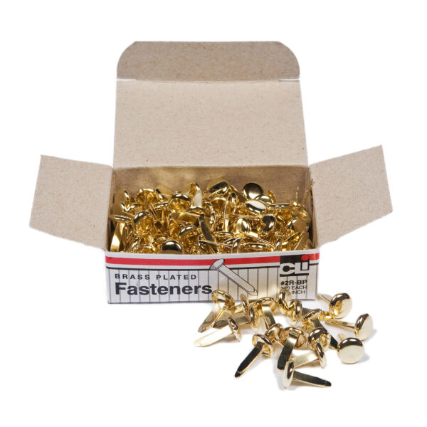 Paper Fasteners, 1-2", 100 Per Pack, 20 Packs