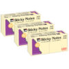 Sticky Notes, 3 x 3 Inch, 100 Sheets-Pad, Yellow, 12 Pads Per Pack, 3 Packs