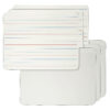 Dry Erase Board, 2-Sided Lined-Plain, 9" x 12", Pack of 6