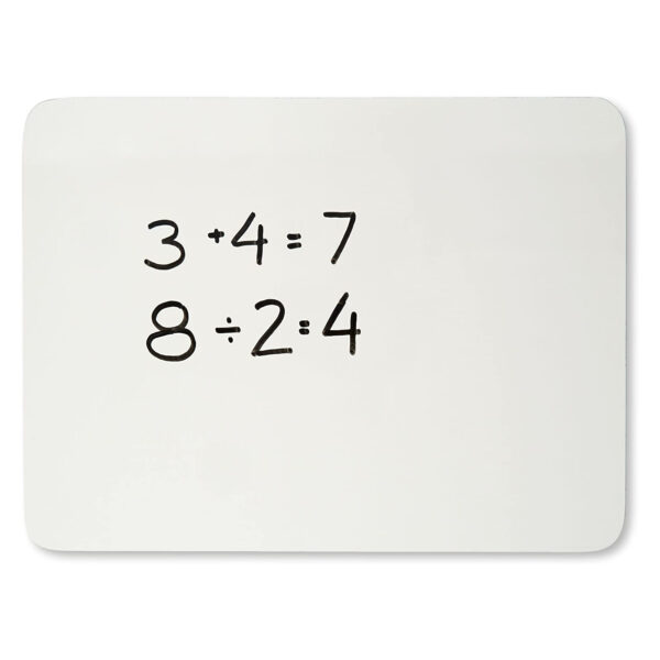 Dry Erase Board, 2-Sided Lined-Plain, 9" x 12", Pack of 6