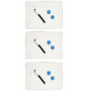 Magnetic Dry Erase Board, Two Sided, Plain-Plain, 9" x 12", Pack of 3