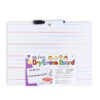 "My First" Dry Erase Board with Marker-Eraser, Two-Sided Plain-Lined, White, Pack of 12