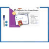 ERSCHL35370.jpg Magnetic Dry Erase Board, 17" x 23", w-Eraser-Marker and 2 Magnets, Blue Frame, 1 Each