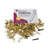 Brass Plated Paper Fasteners, 3-4", 100 Per Box, 20 Boxes