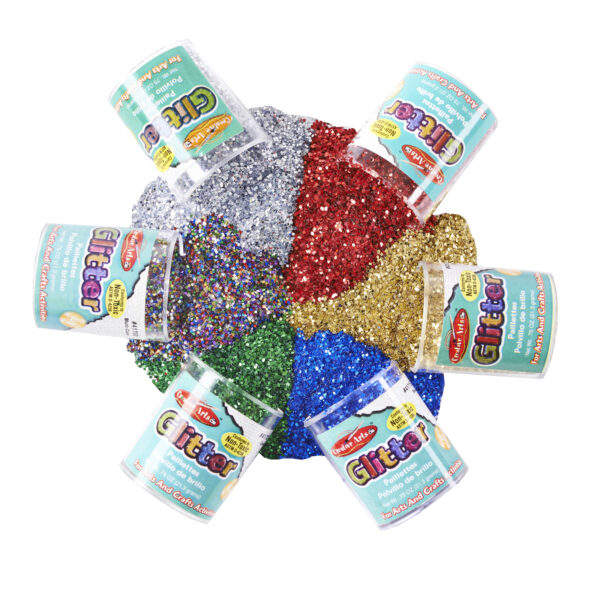 Creative Arts Glitter Set, 6 Per Pack, 3 Packs