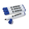 Dry Erase Markers, Barrel Style, Chisel Tip, Blue, 12 Per Pack, 3 Packs