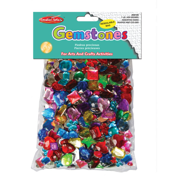 ERSCHL59100.jpg Creative Arts Gemstones Assorted Styles and Colors, 1 Pound Bag