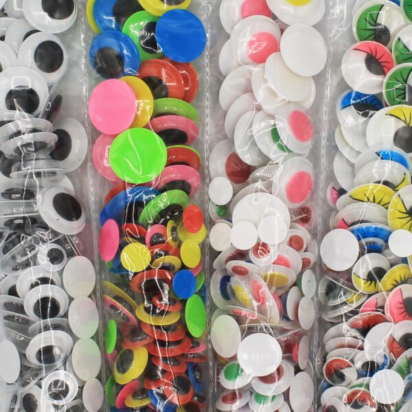 Creative Arts Wiggle Eyes Classpack, Assorted Sizes & Colors, Pack of 500