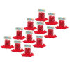 Pom-Poms 1", Red, 50 Per Pack, 12 Packs