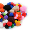 Pom Poms Assorted Sizes & Colors, 1 Pound