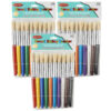 ERSCHL73210-3.jpg Creative Arts Stubby Round Brushes, Assorted Colors, 10 Per Pack, 3 Packs