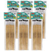 Flat Tip Easel Paint Brushes, 1-4", 12 Per Set, 6 Sets