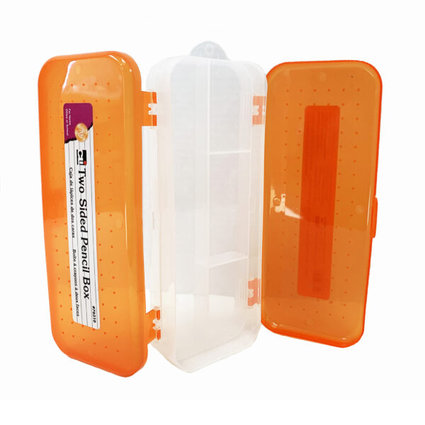 Pencil Box, Double Sided, Assorted Colors, Pack of 24