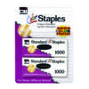 Standard Color Staples, Assorted Colors, 2000 Per Pack, 12 Packs