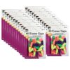 Pencil Eraser Caps, Assorted Colors, 40 Per Pack, 24 Packs