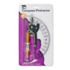 ERSCHL80960-12_1.jpg Ball Bearing Compass & 6 Inch Protractor Combo Set, 12 Sets