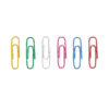 Vinyl Coated Paper Clips, Jumbo Size, Assorted Colors, 200 Per Pack, 6 Packs