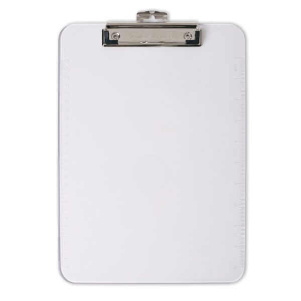 Letter Size Plastic Clipboard, Clear, Pack of 6