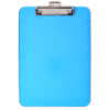 Plastic Clipboard, Letter, Neon Blue, Pack of 6